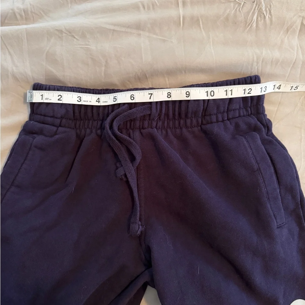 Quiksilver jogger sweatpants - navy with gray lettering - size S